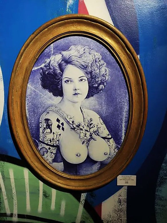 Casque d’Or — dessin de l’artiste Beus au stylo Bic, hommage à Amélie Élie