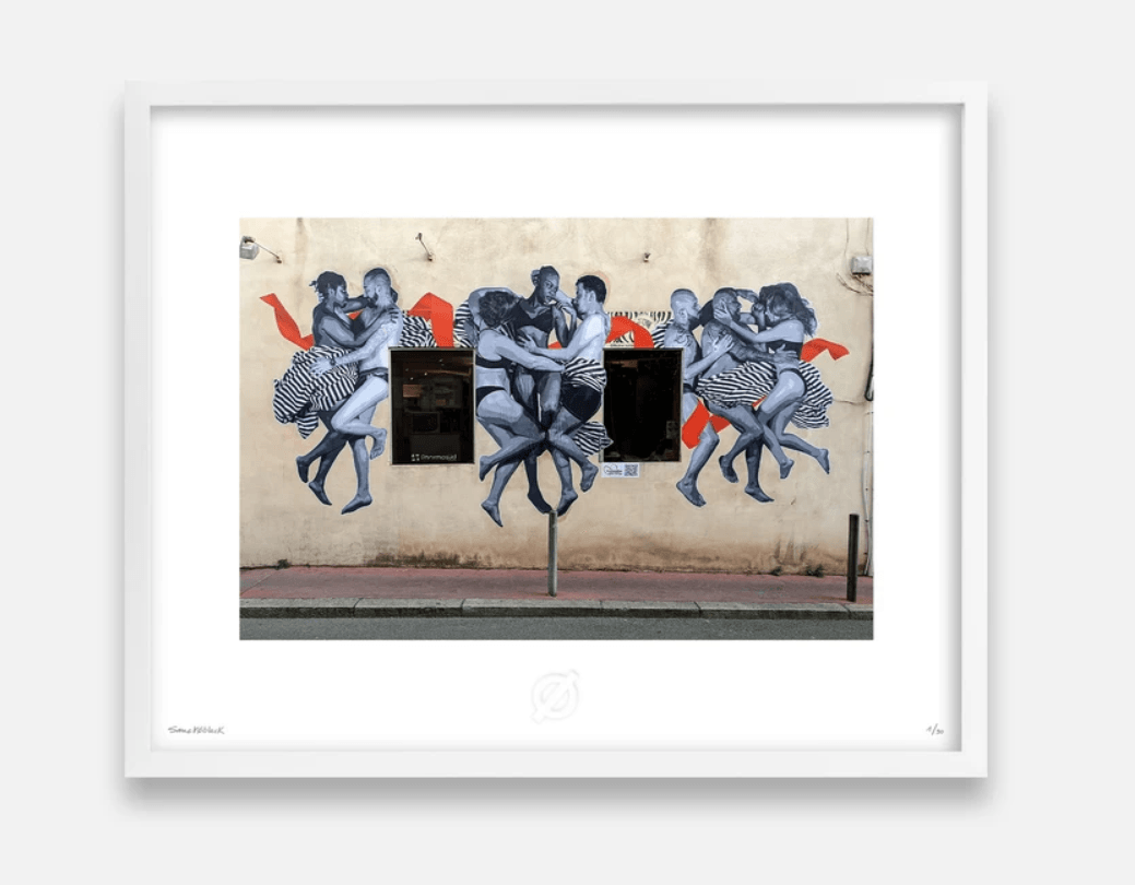 Édition Fine Art Montpellier Sans SIDA de SanckOBlack — reproduction d’art urbain sur papier Old Mill 180 g