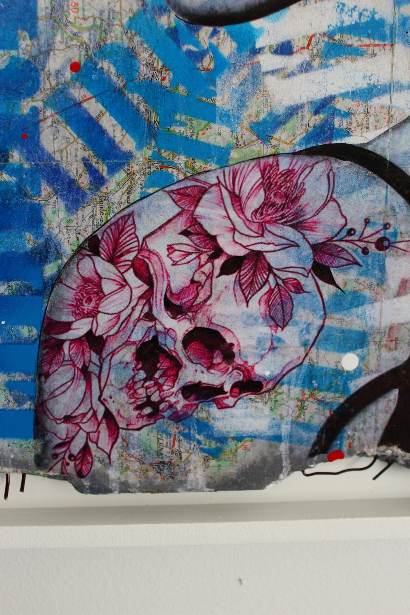 Marianne Fragment #2 — tableau de Maxime Andriot, Pop Art et matières brutes