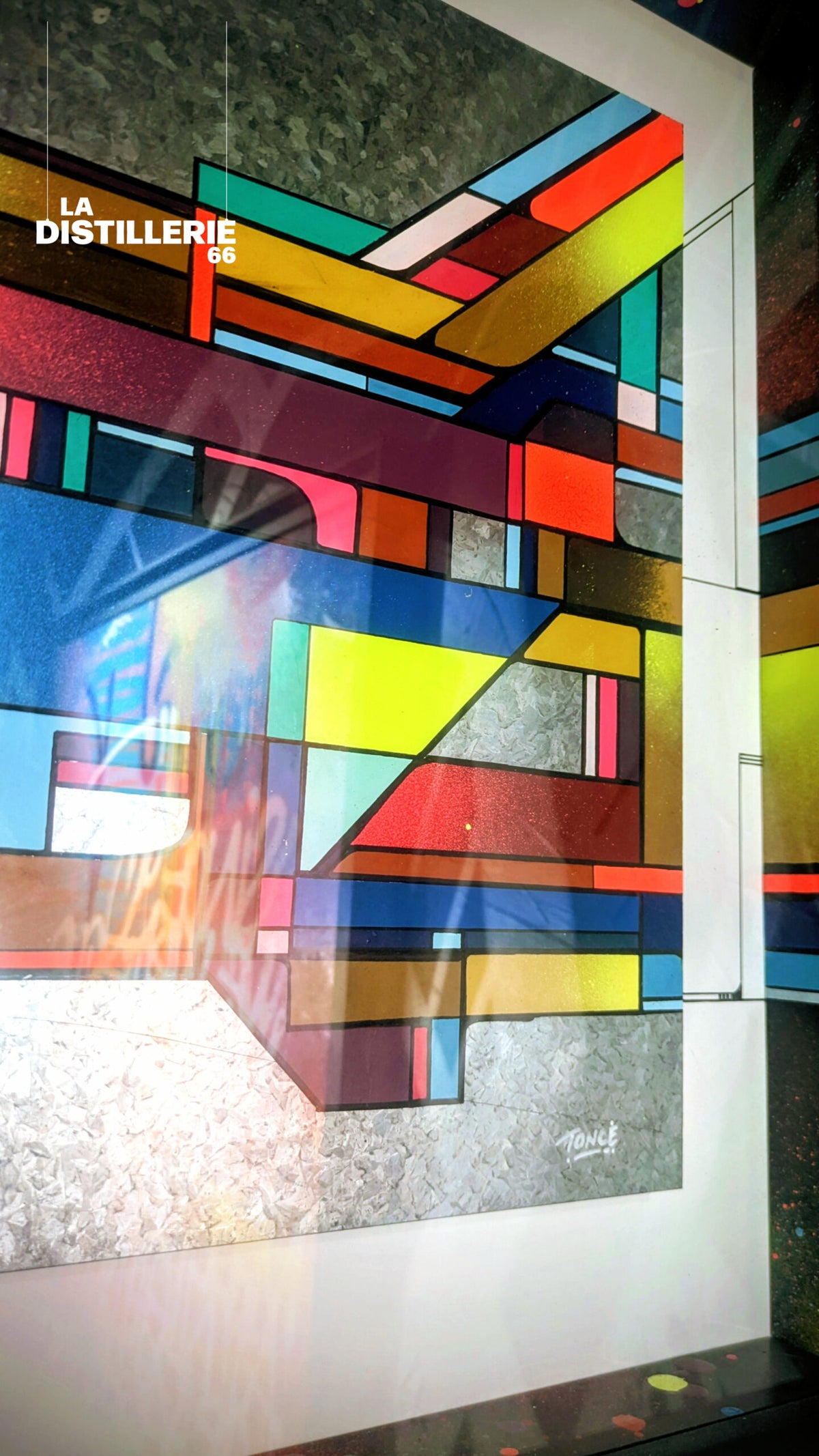 Œuvre Accord par Toncé — plaque d’acier, technique mixte et culture graffiti