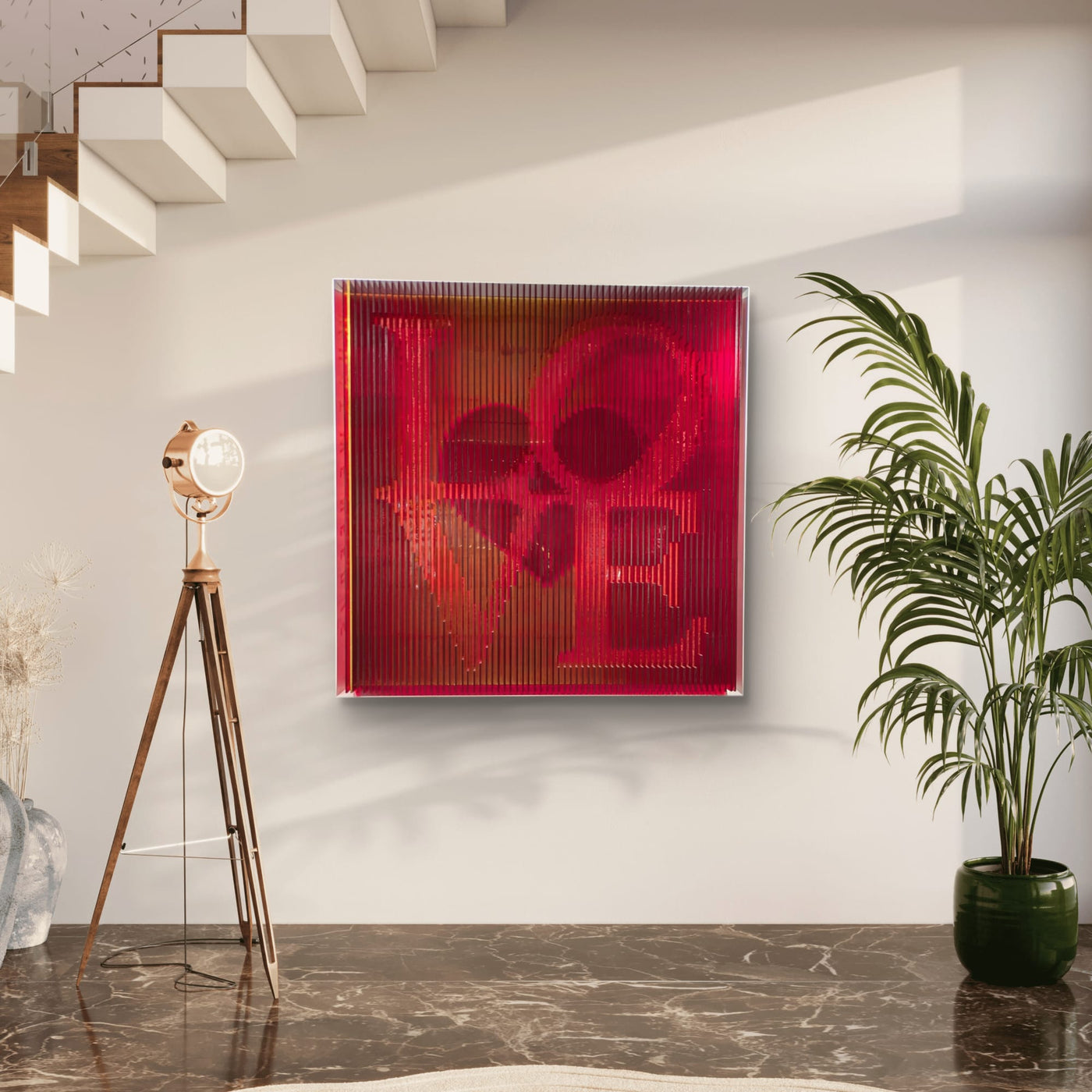 All You Need Is d’Alx Slice Art — tableau sculpture cinétique en plexiglas