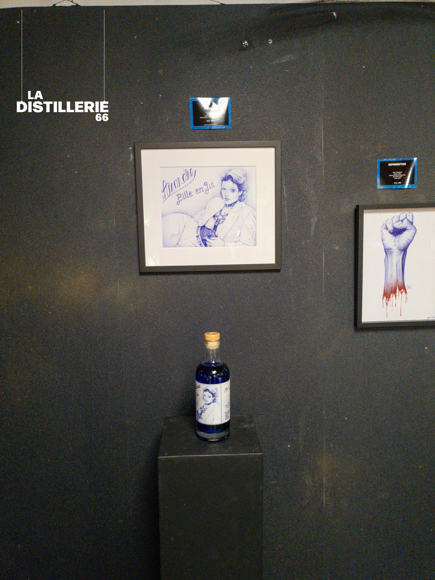 Amandine — création de Beus au stylo Bic, art contemporain et série Monarchie / Anarchie
