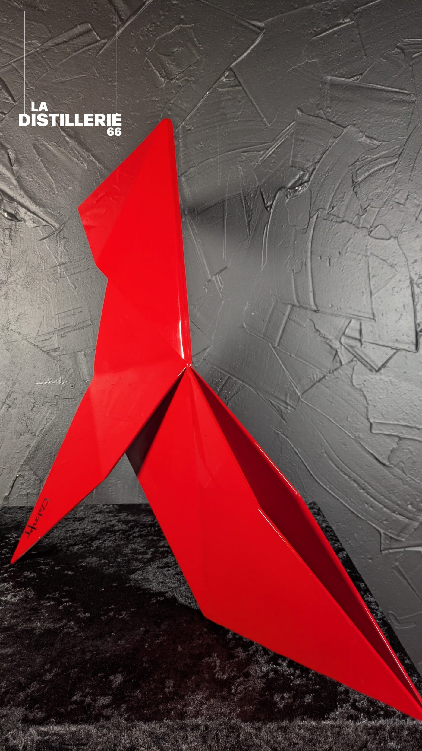 David Cabrefigue — Cocotte #1, sculpture graphique en acier
