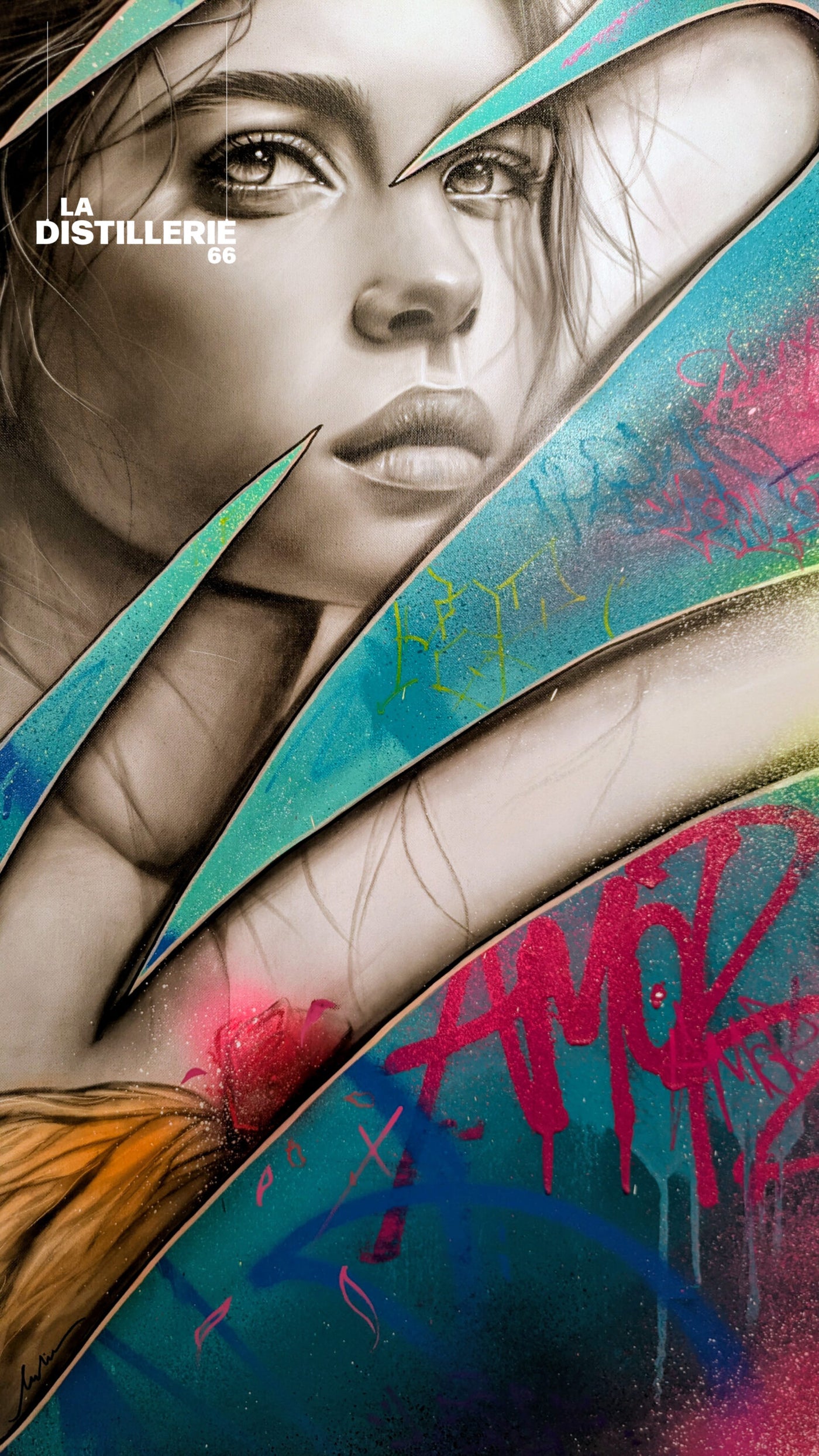 Pablito Mourer — Femme forte, œuvre de street art en Mixte