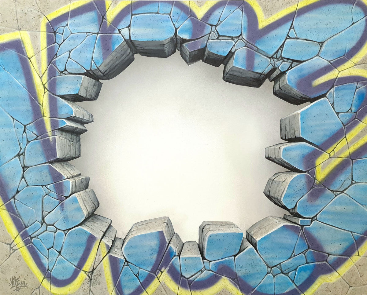 Fragments Urbains de Vile — graffiti, béton et illusion optique tridimensionnelle