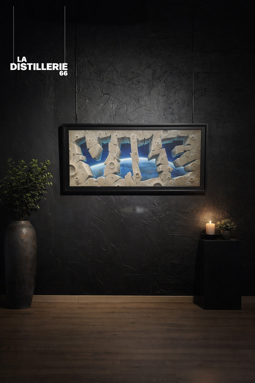 From the Moon to Earth — œuvre originale de Vile au spray et à l’acrylique, graffiti 3D contemporain