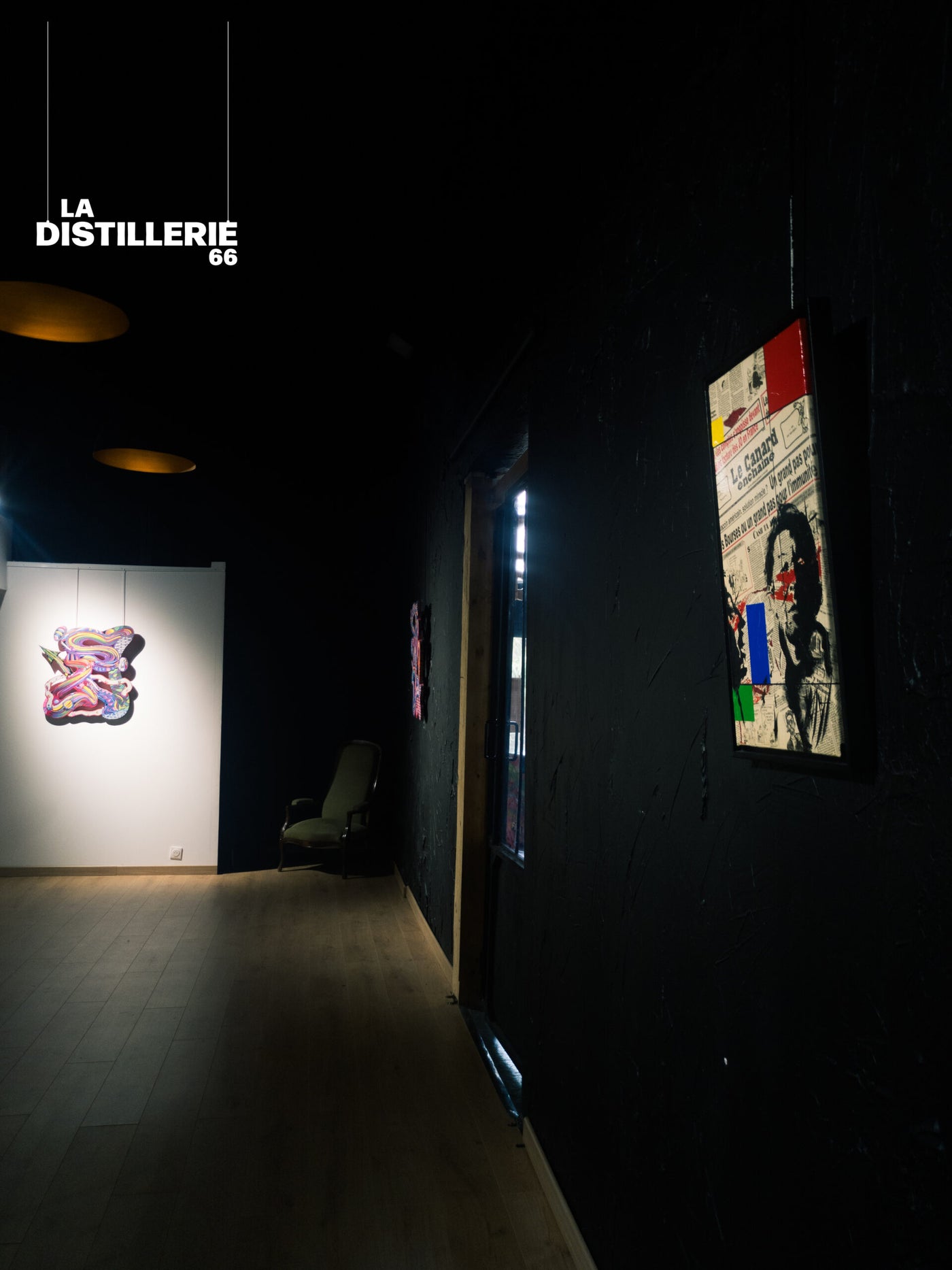 Hayat — Gainsbourg, portrait Pop Art construit à partir de journaux et de peinture