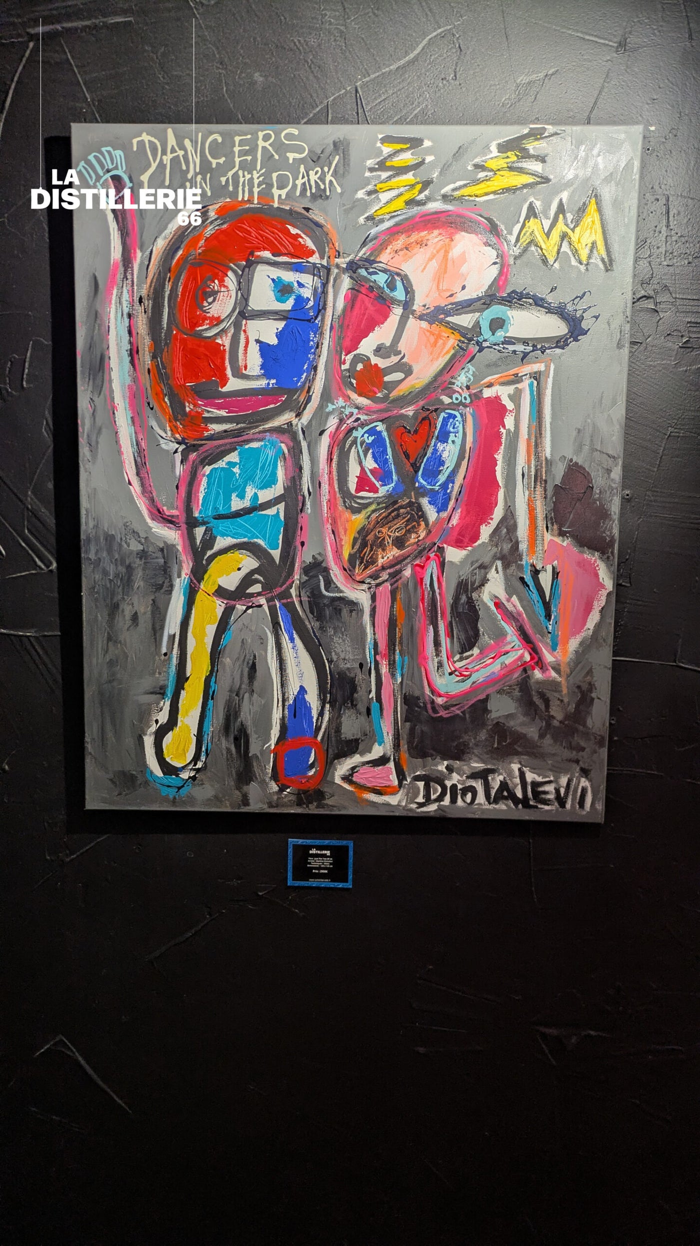 Œuvre Just The Two Of Us par Martine Diotalevi — peinture en technique mixte, art brut et Pop Art