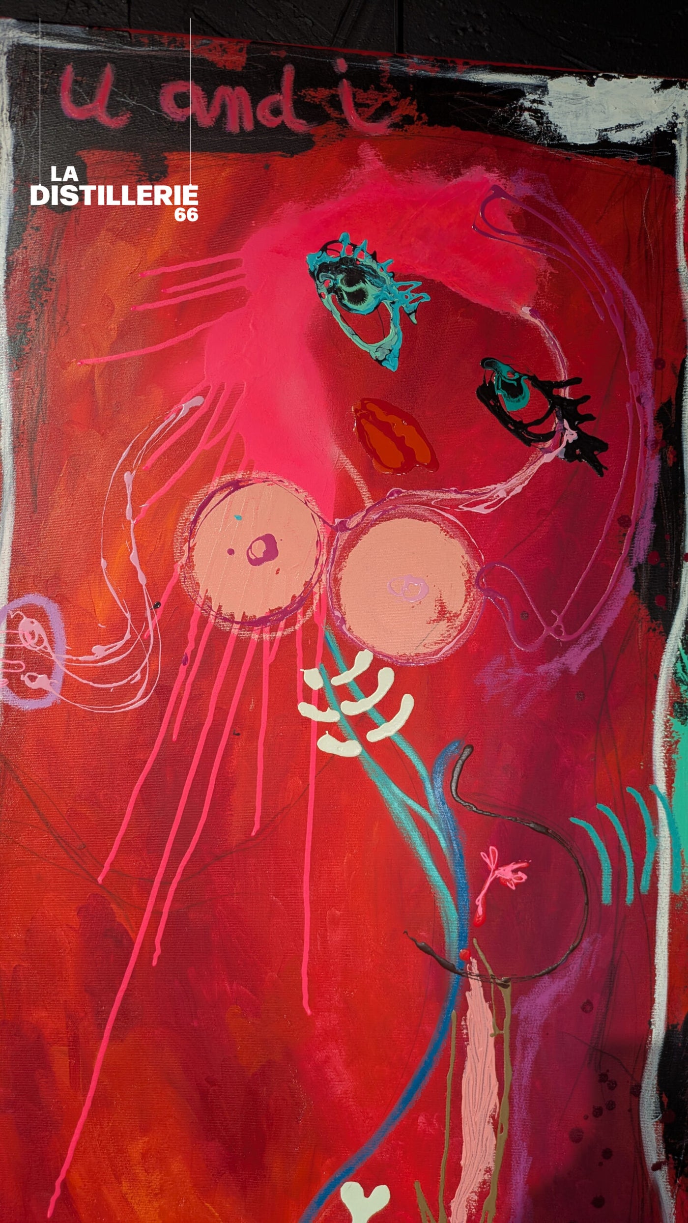 Just The Two Of Us de Martine Diotalevi — tableau contemporain, figure expressive et écriture picturale libre