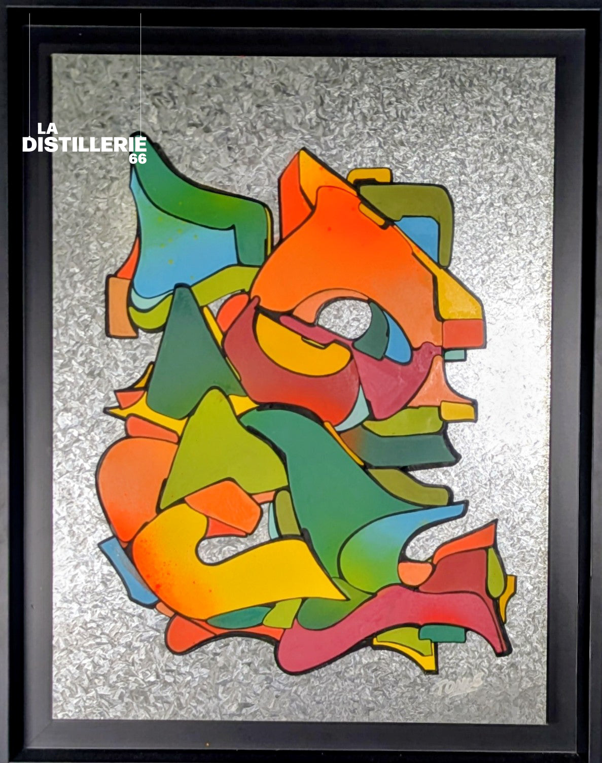 Letters Flow — création de Toncé sur métal, abstraction urbaine et écriture graphique