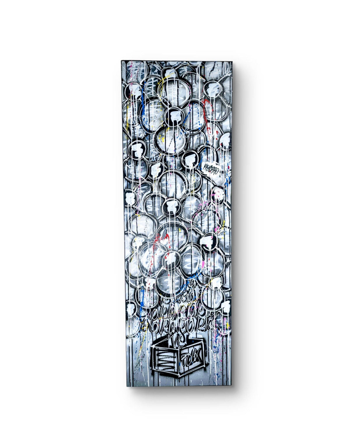 Rock de Mr Yerro — peinture florale contemporaine inspirée des dessins des années 90 et 2000