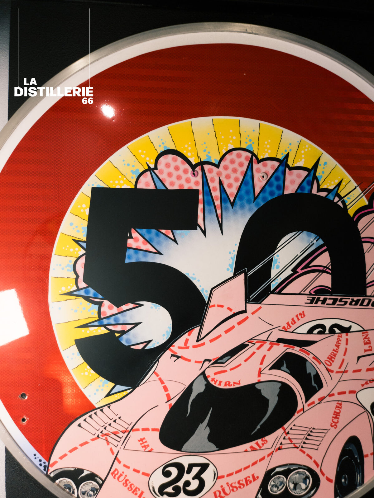 Porsherie — art automobile de Daddy Graff, pièce contemporaine originale
