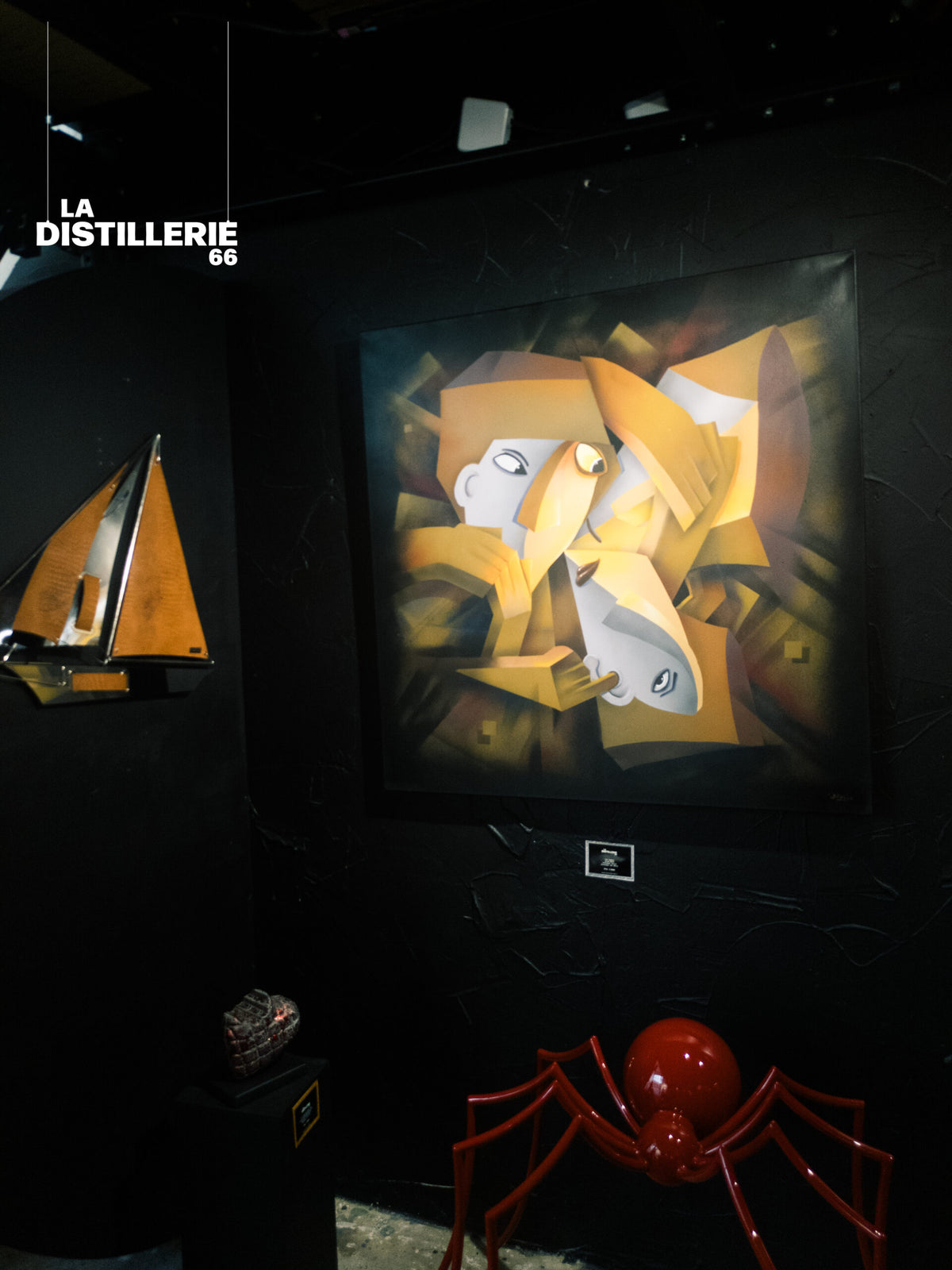 Sagesse — œuvre originale de Roko au spray et à l’acrylique sur toile, street culture et cubisme