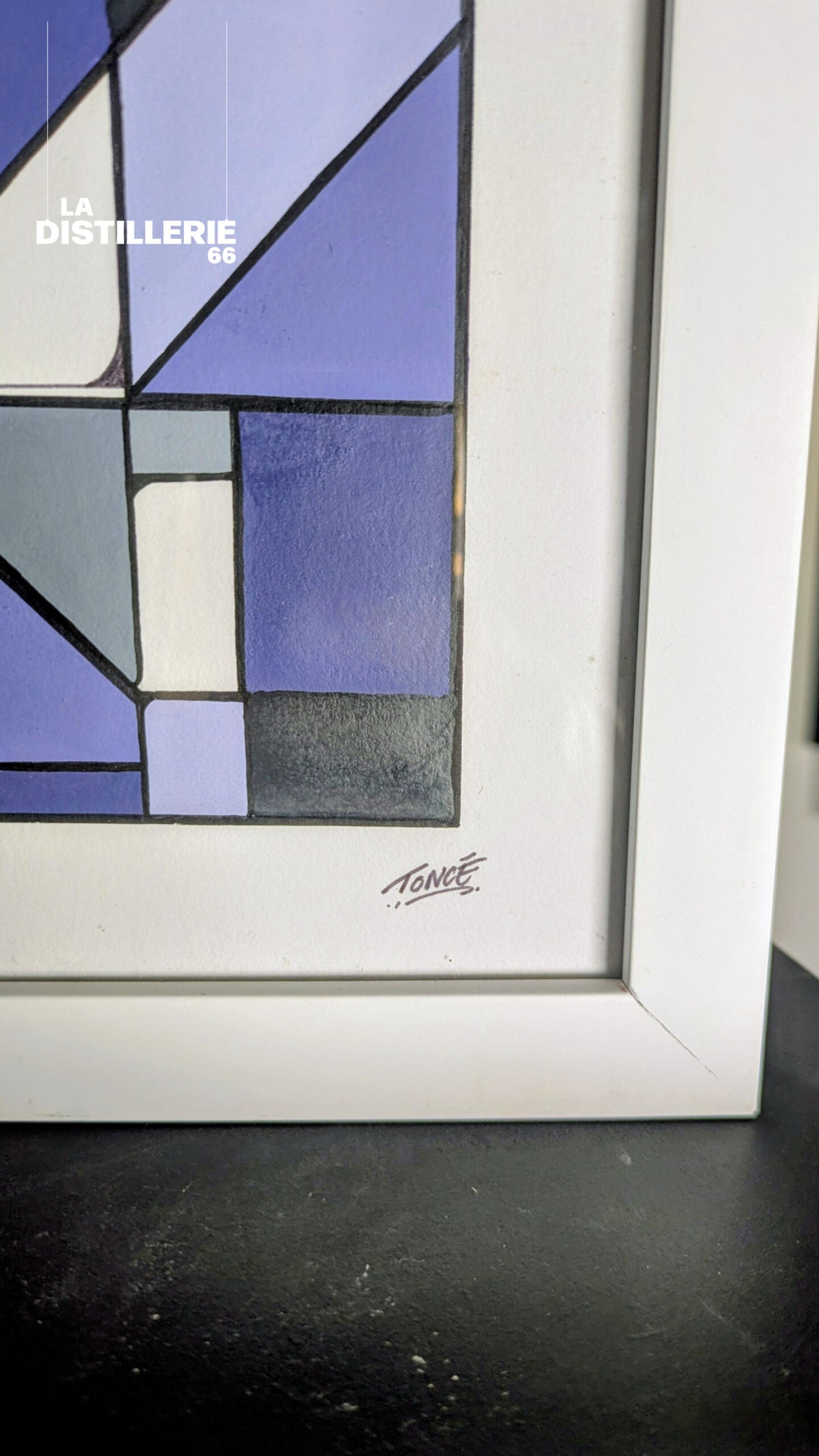 Sans titre #1 — œuvre originale de Toncé en technique mixte sur plaque d’acier, art abstrait urbain