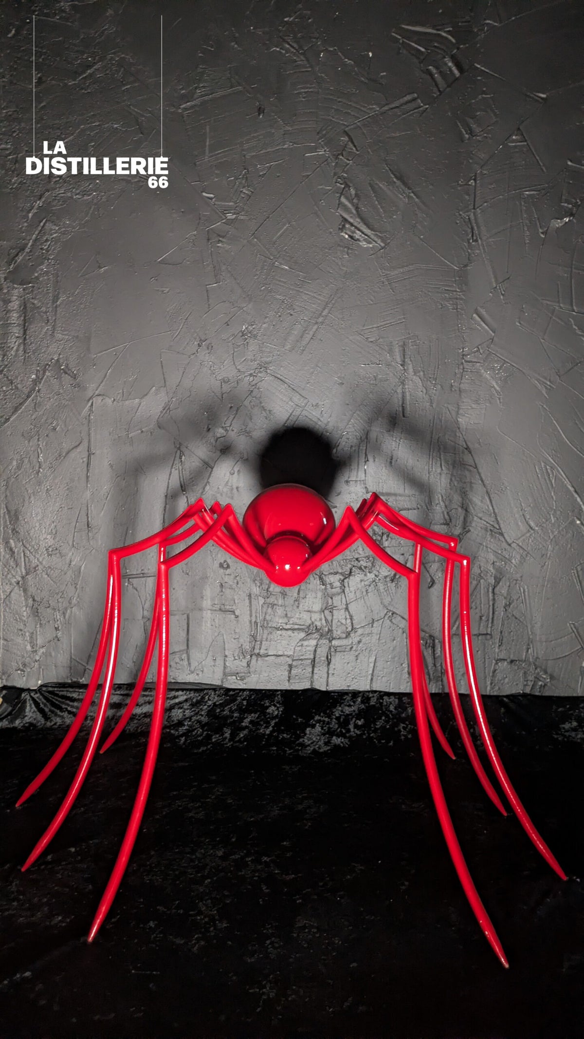Œuvre en acier Spider #1 de David Cabrefigue — sculpture d’araignée contemporaine