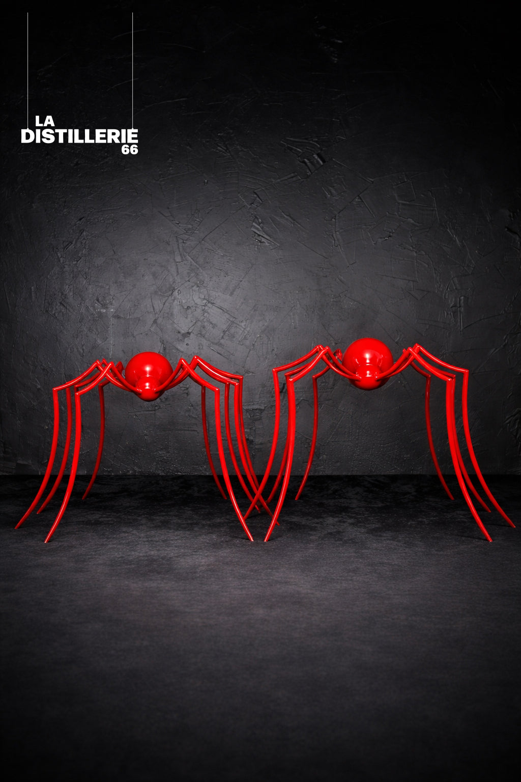 Spider #1 — création sculpturale de David Cabrefigue, araignée graphique en métal