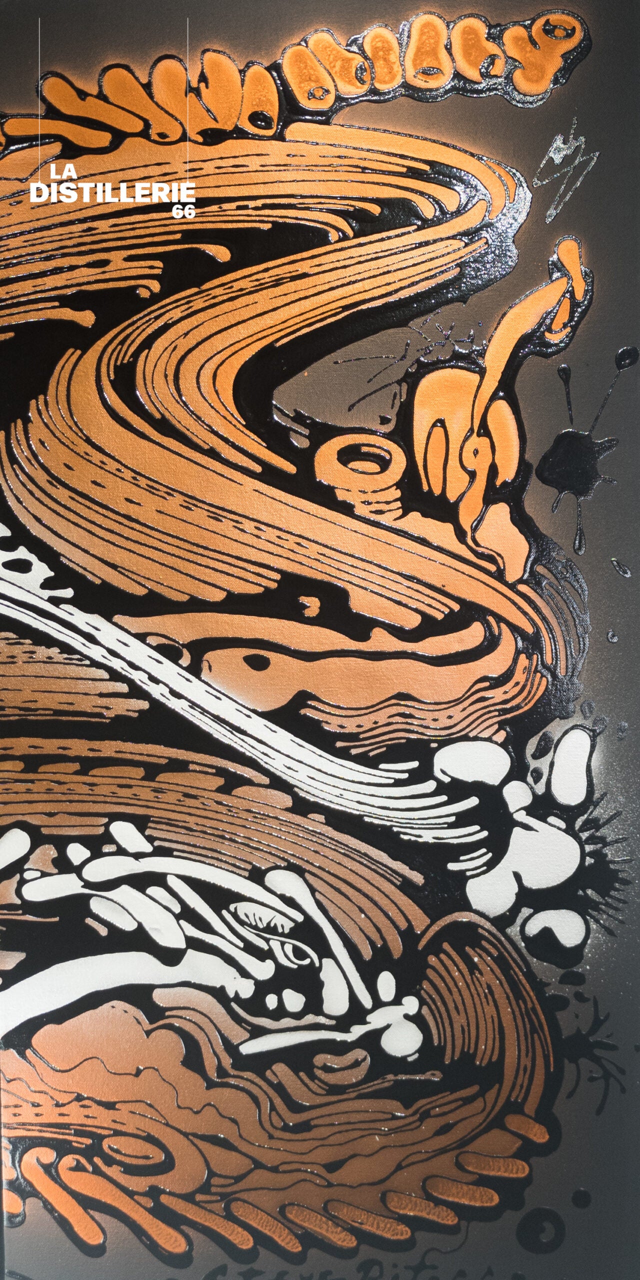 Dragon par Steve Pitocco — peinture sur toile au Filing et formes dynamiques