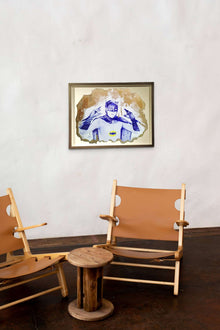 Batman de Beus — œuvre Pop Art à l’acrylique et au stylo Bic sur carton