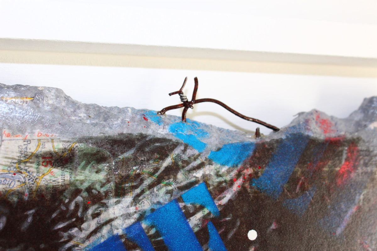 Marianne Fragment #2 par Maxime Andriot — Pop Art sur imitation béton
