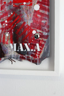 Maxime Andriot — Marianne Fragment #2, œuvre contemporaine en collage et peinture