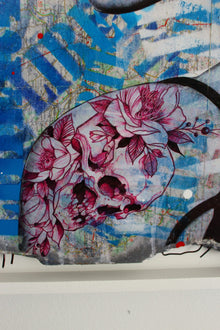 Marianne Fragment #2 — tableau de Maxime Andriot, Pop Art et matières brutes