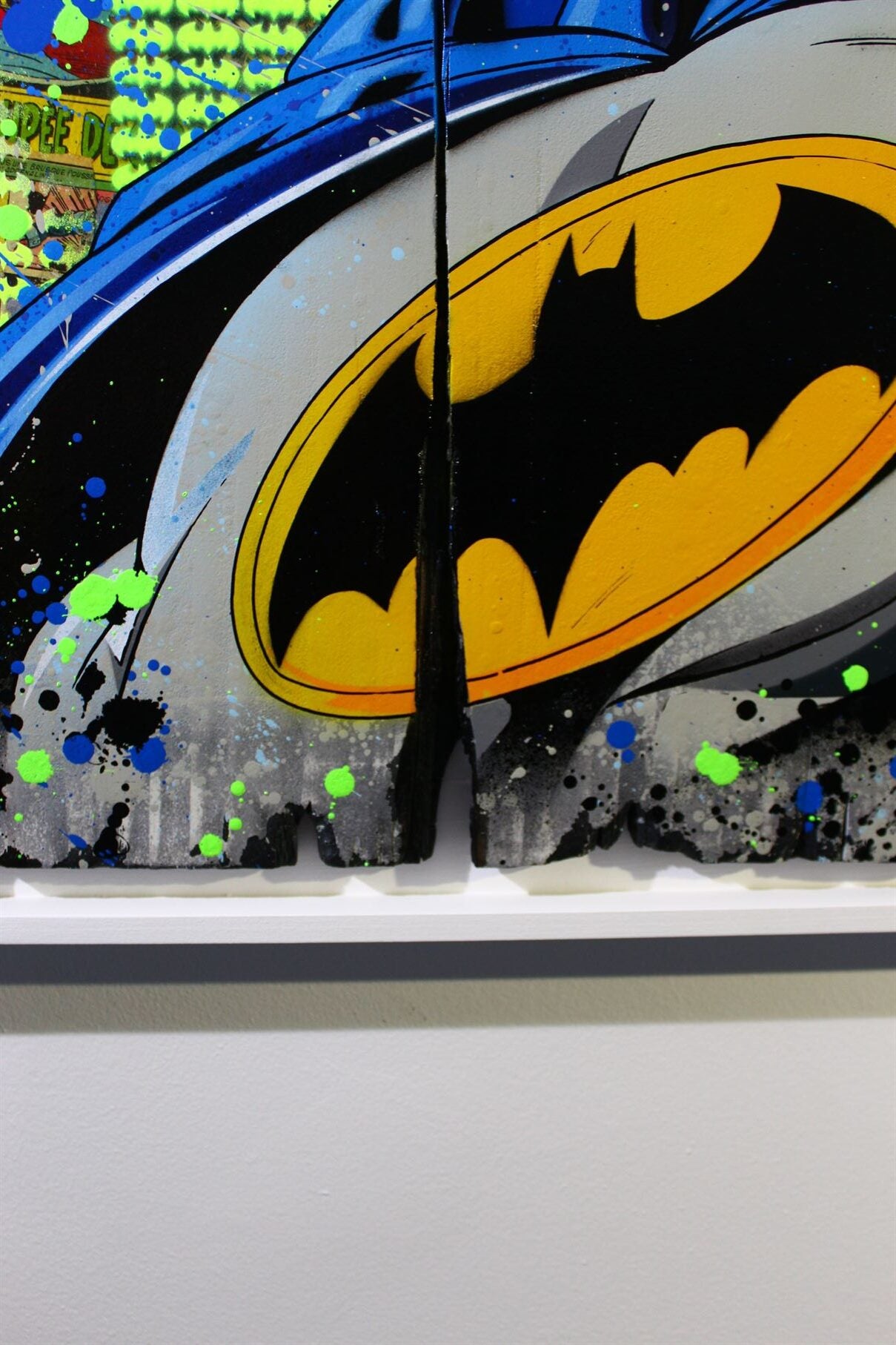 Burned Batman par Maxime Andriot — Pop Art sur bois de peuplier