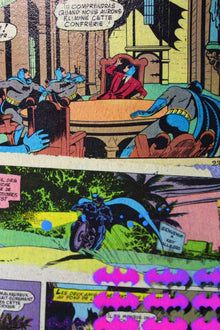 Burned Batman — tableau de Maxime Andriot, Pop Art et matières brutes