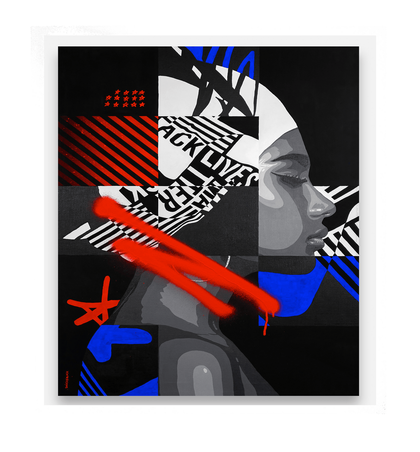 Édition Fine Art Respirer de SanckOBlack — reproduction d’art urbain sur papier Old Mill 180 g