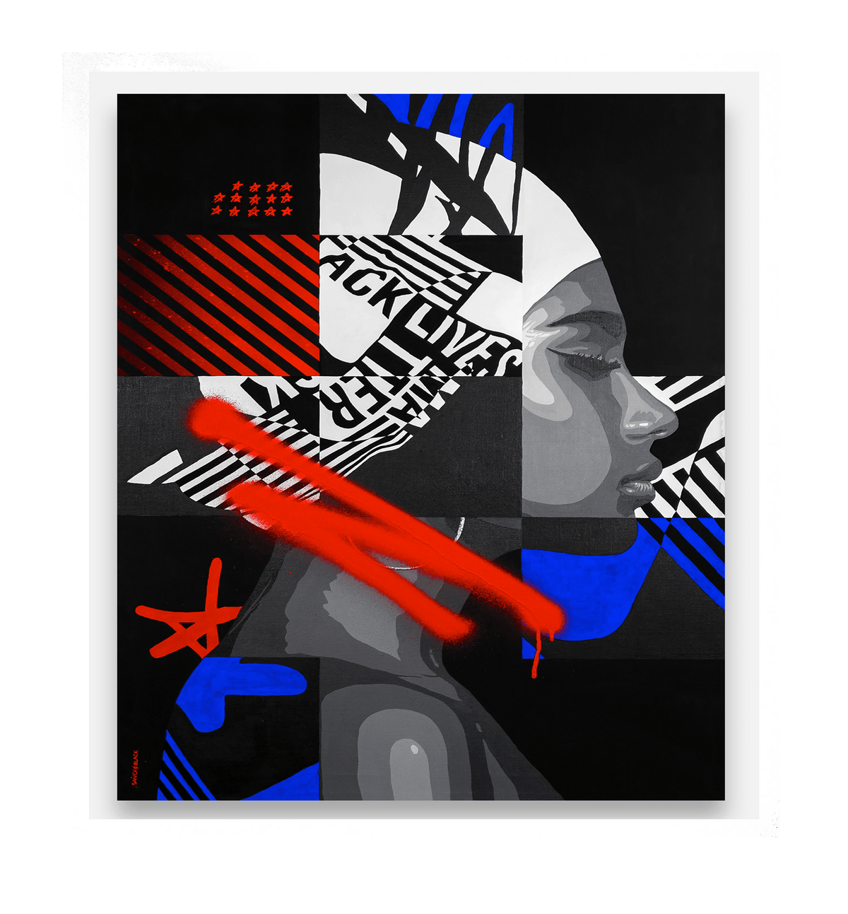 Édition Fine Art Respirer de SanckOBlack — reproduction d’art urbain sur papier Old Mill 180 g