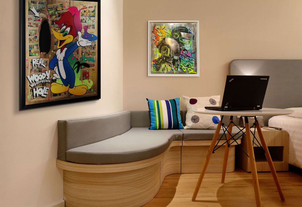 Metal Daft Punk de Maxime Andriot — Pop Art contemporain inspiré du duo Daft Punk
