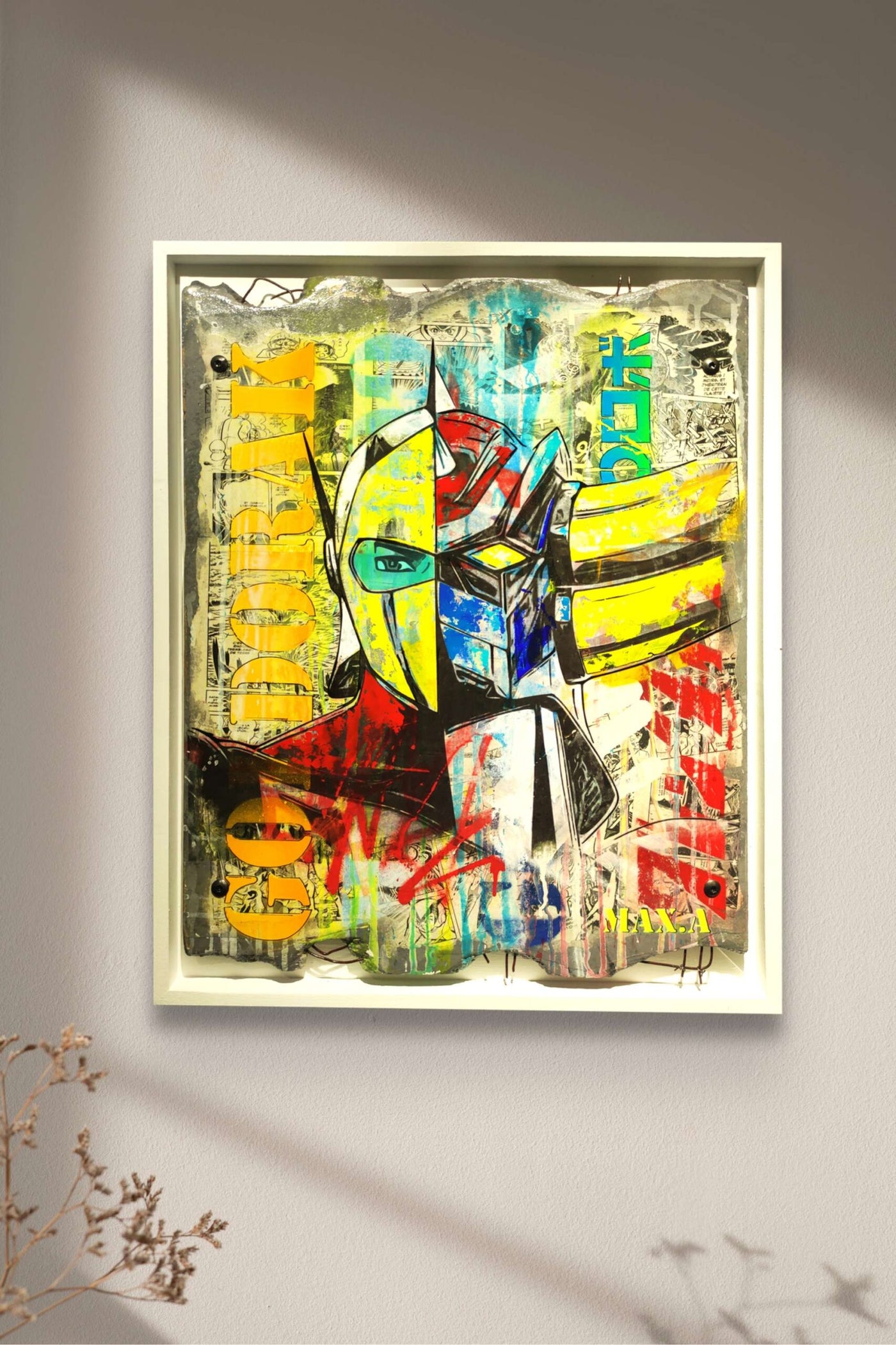 Goldorak vs Actarus #1 de Maxime Andriot — Pop Art inspiré de Goldorak et Actarus