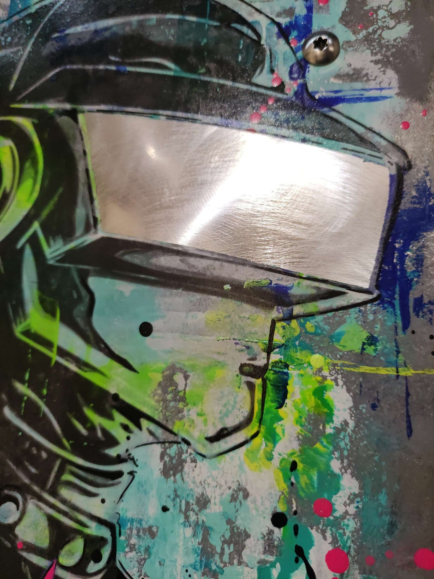 Metal Daft Punk — création de Maxime Andriot entre Pop Art, collage et support texturé