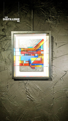 Accord par Toncé — art abstrait urbain sur plaque métallique