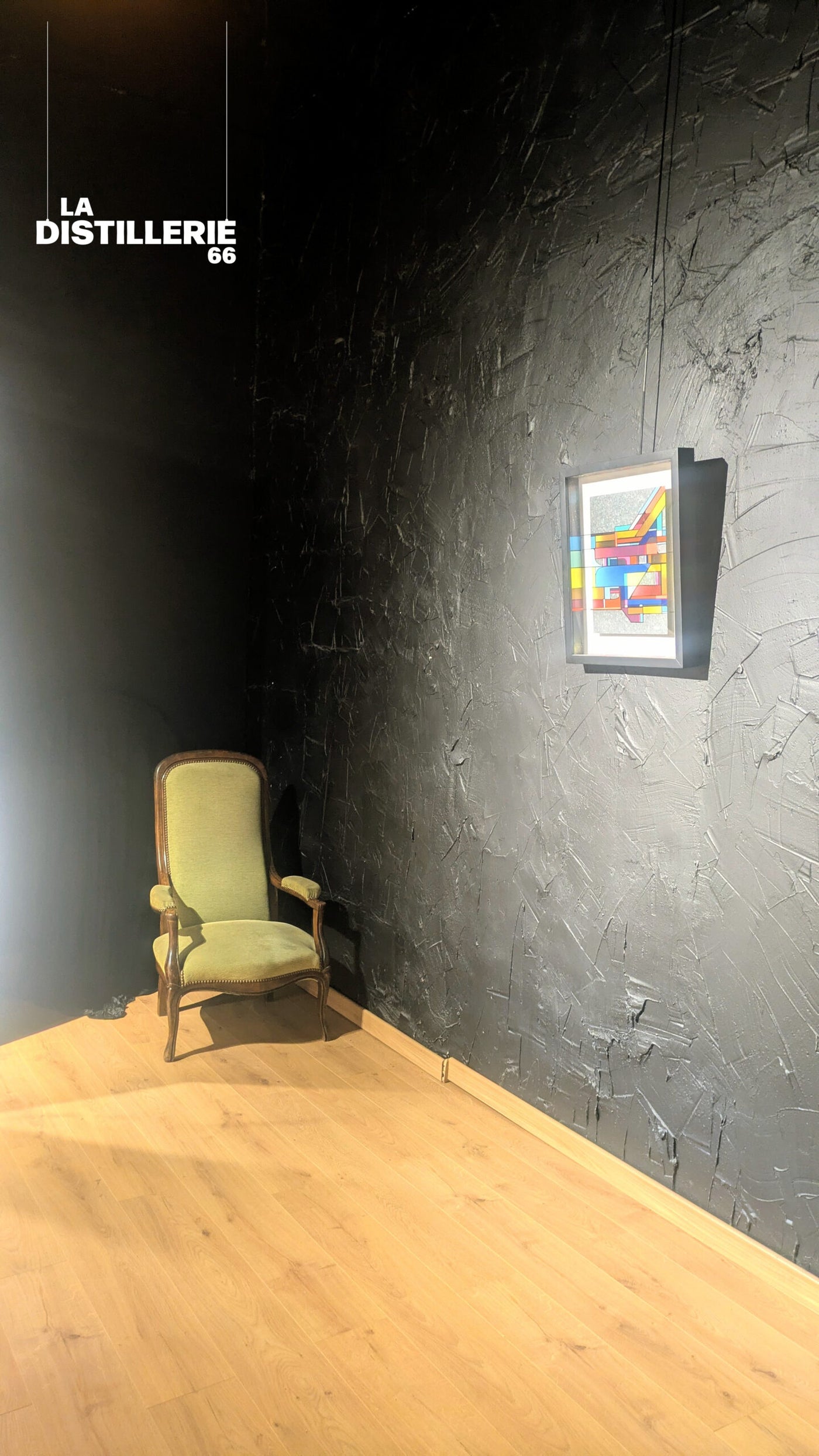 Accord — tableau contemporain de Toncé sur plaque d’acier