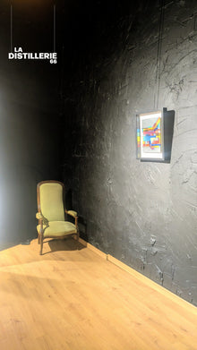 Accord — tableau contemporain de Toncé sur plaque d’acier