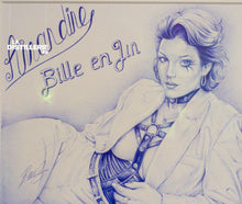 Dessin Amandine de Beus — œuvre originale au stylo Bic sur papier, série Monarchie / Anarchie