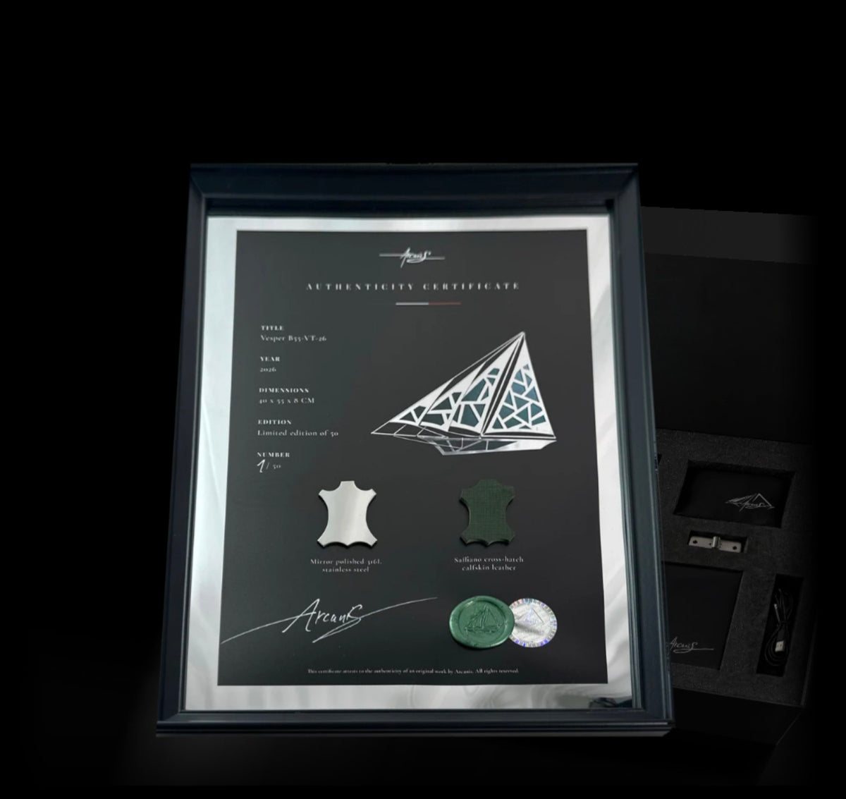 Certificat d'authenticité de Vesper par Arcanis, édition limitée