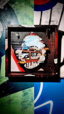 Œuvre AutoTrain par Ludo Lassalle — street art, bois, béton et mémoire du voyage en train