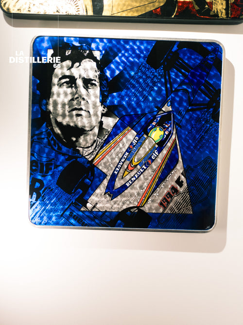 Ayrton de Daddy Graff — Ayrton Senna et Williams FW16, feuille d’argent et art automobile