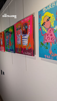 Barbie Pop — création de Martine Diotalevi, peinture contemporaine spontanée et colorée
