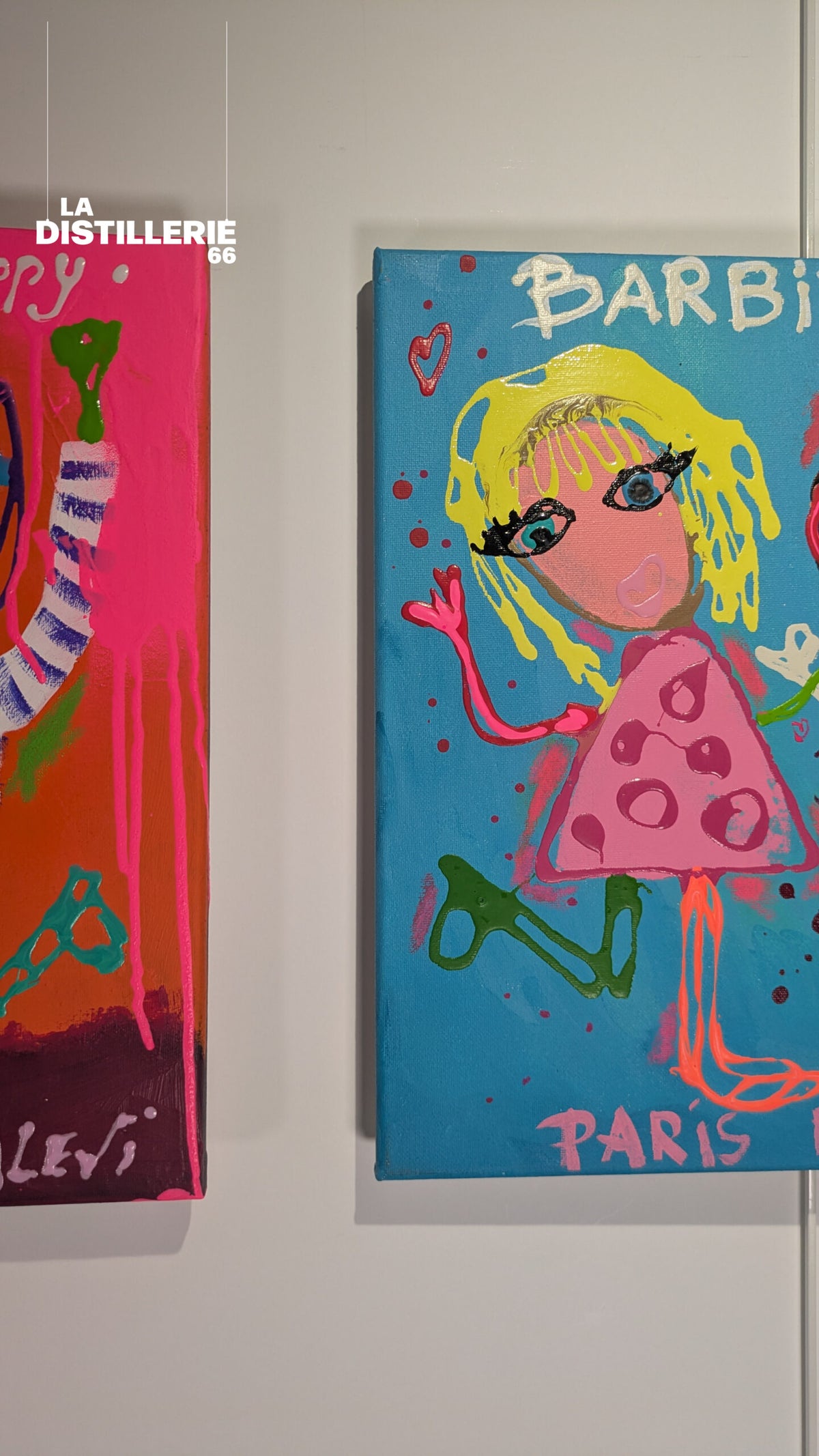 Martine Diotalevi — Barbie Pop, œuvre picturale contemporaine en technique mixte