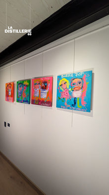 Œuvre Barbie Pop par Martine Diotalevi — peinture en technique mixte, art brut et Pop Art