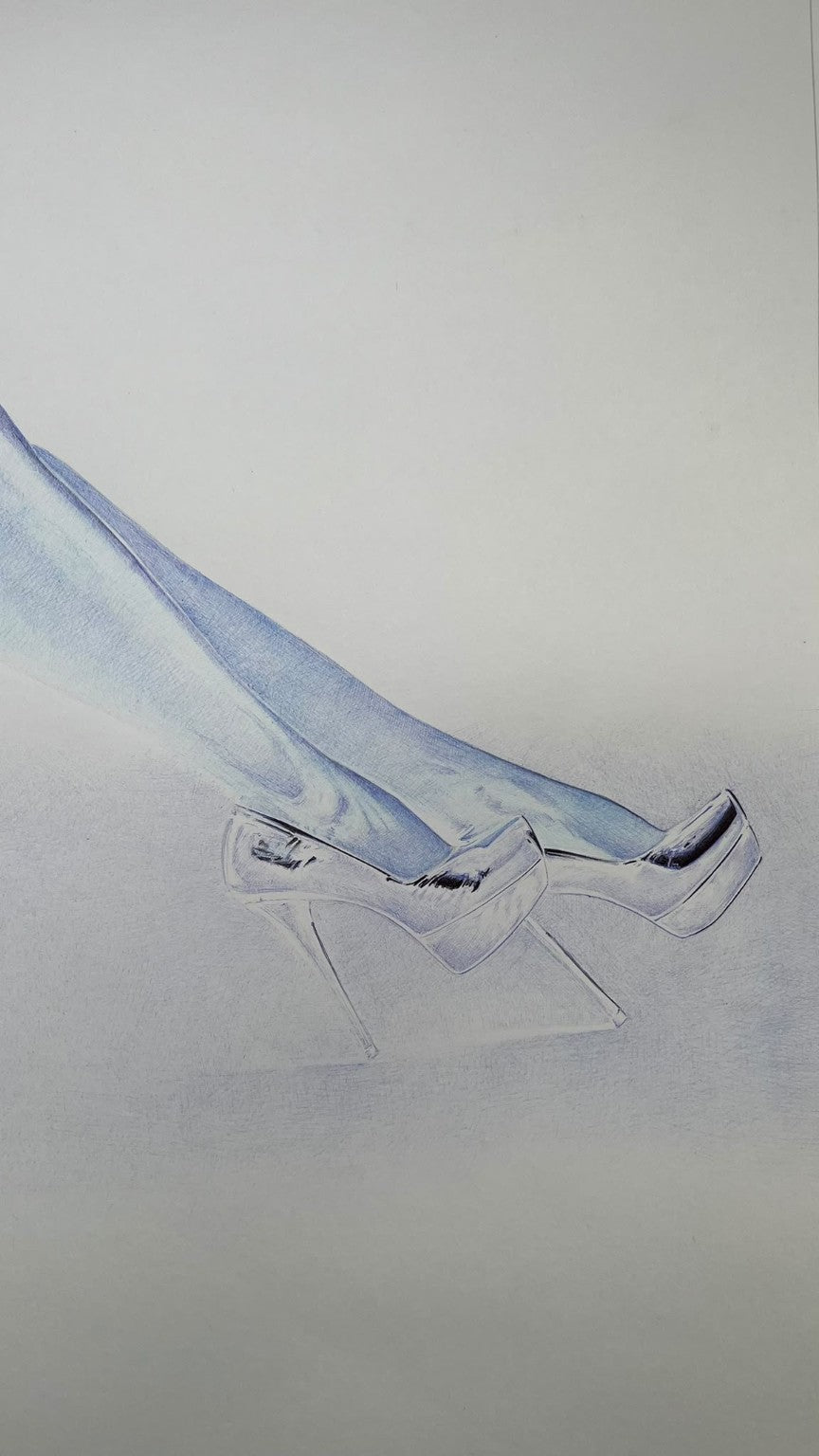 Escarpins — BEUS — détail des escarpins et du travail au stylo Bic