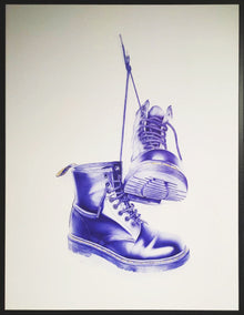 Lace Your Boots — BEUS — œuvre monumentale au stylo Bic et culture punk