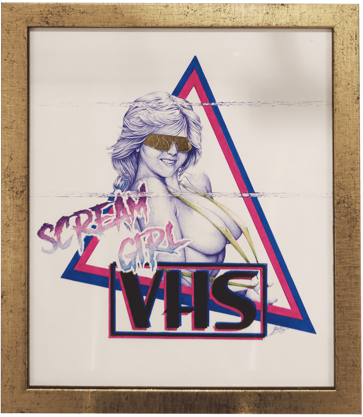VHS — art contemporain au stylo Bic par BEUS — vue 3
