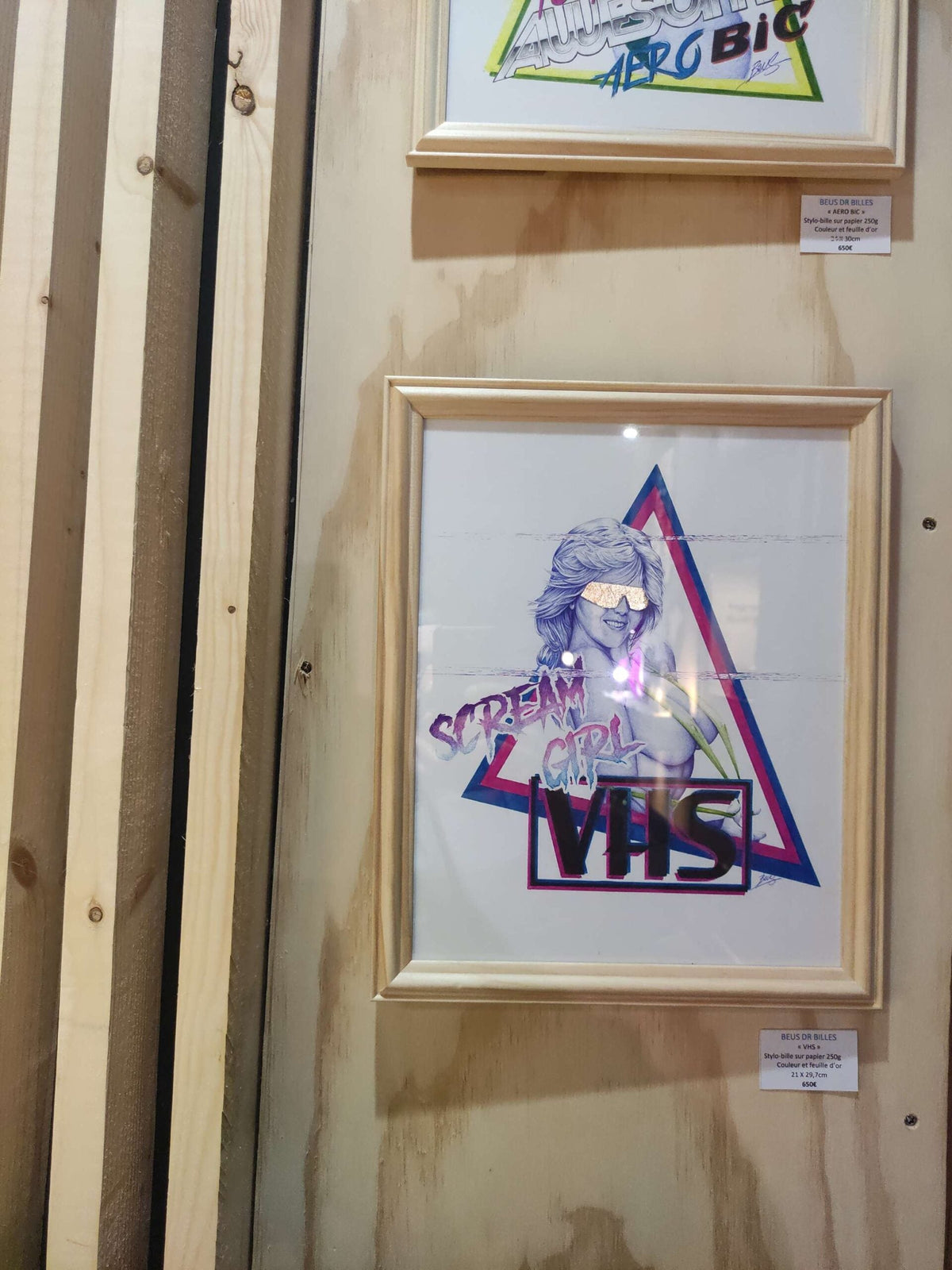 VHS — création de BEUS, artiste contemporain au stylo Bic — vue 6