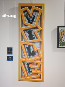 Beyond the Wall — œuvre originale de Vile au spray et à l’acrylique, graffiti 3D contemporain