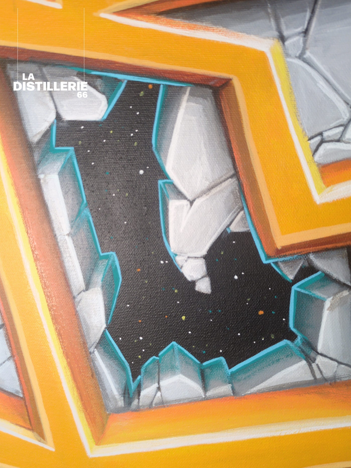 Beyond the Wall de Vile — street art sur toile et illusion de profondeur dans le mur