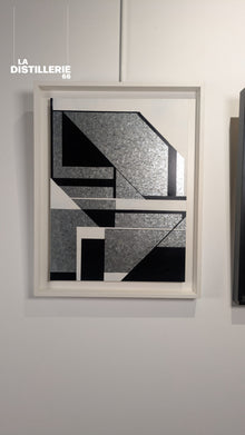 Toncé — BWmetal, œuvre contemporaine en technique mixte sur acier