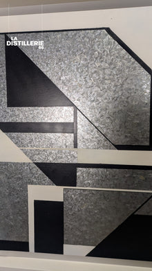 BWmetal — création de Toncé sur métal, abstraction urbaine et écriture graphique